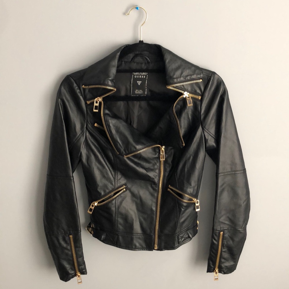 GUESS Faux Leather Jacket